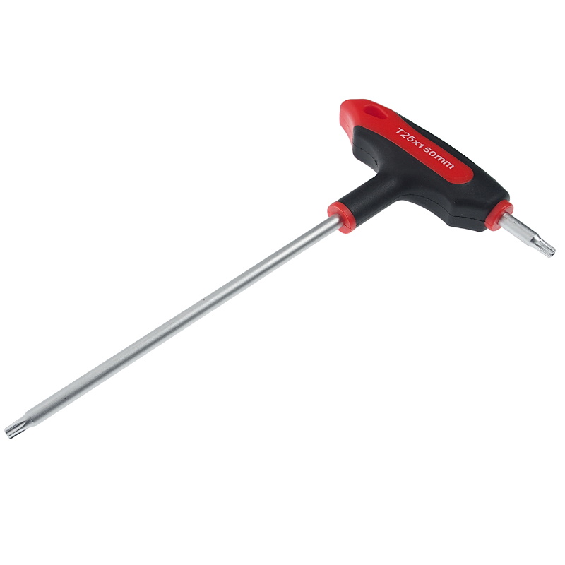Двусторонний ключ JTC JTC-784825, TORX, с отверстием и Т-образной рукояткой, T25H