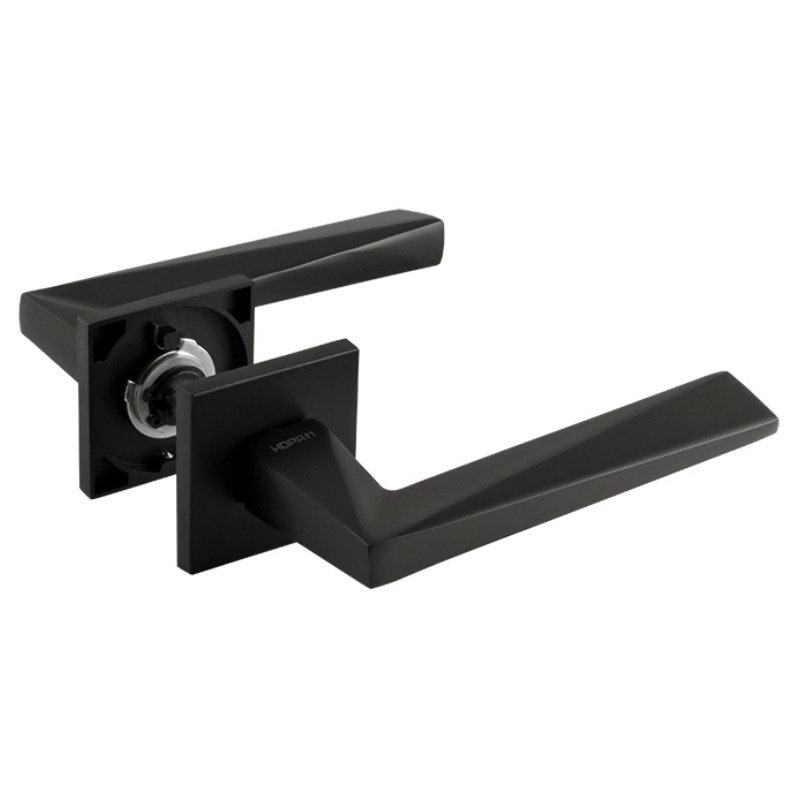 Ручка дверная Нора-М 133K Slim 18631, черный в Кинешме