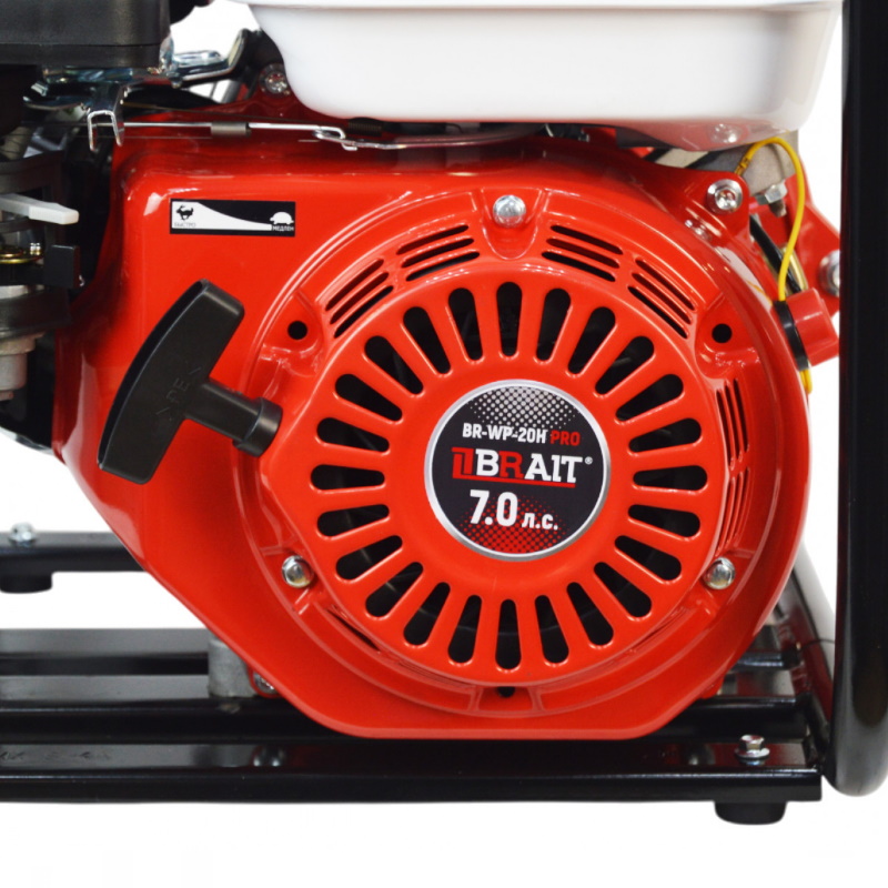 Мотопомпа бензиновая Brait BR-WP-20H PRO 15.01.023.002, 7л.с.,производительность 30 куб.м/ч, высоконапорная