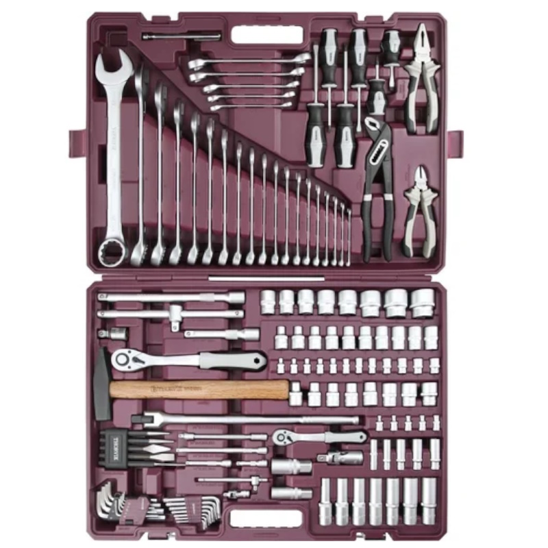 Набор инструмента универсальный Thorvik TS127 054014, 1/4", 1/2"DR, 127 предметов в Муроме