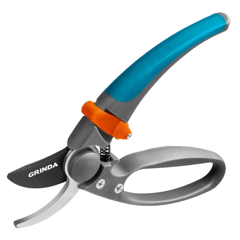 Секатор Grinda Proline P-57 423457, двухкомпонентные ручки, с эфесом, плоскостной 210мм  в Череповце