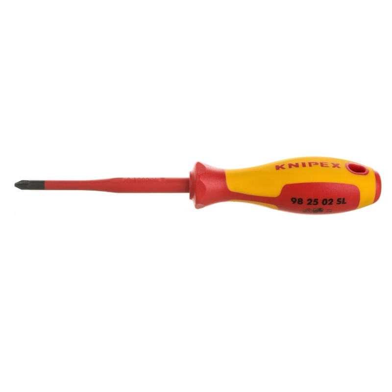Отвертка тонкая Knipex KN-982502SL, Pozidriv®, PZ2, 100мм, до 1000V в Коврове
