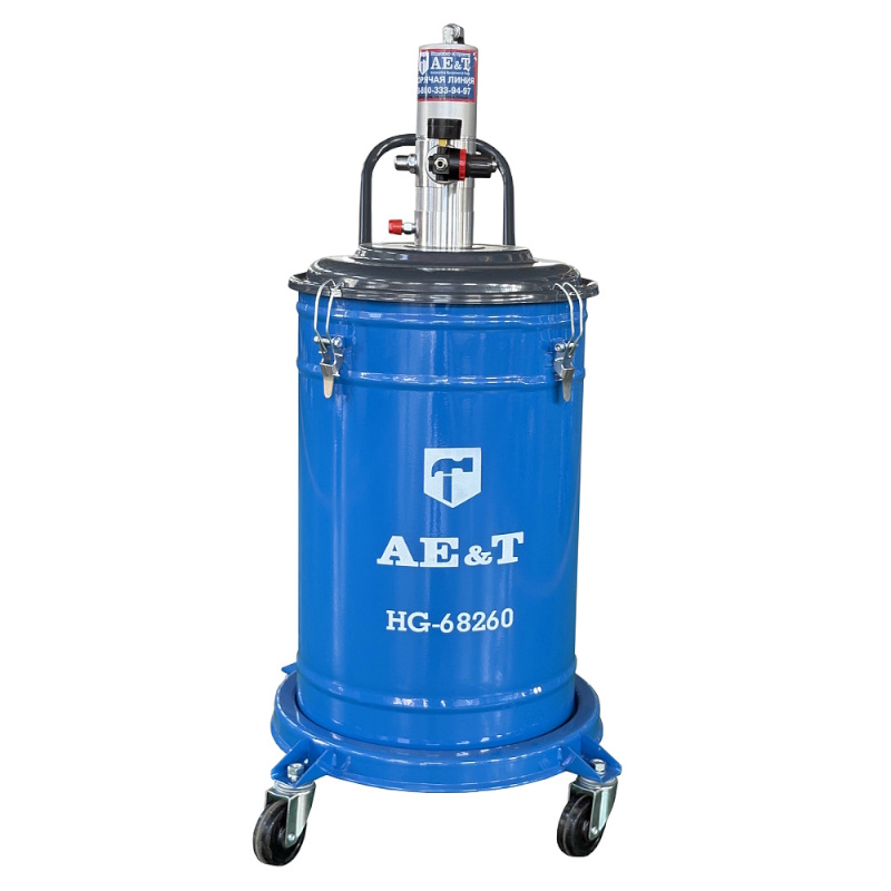 Солидолонагнетатель пневматический AE&T HG-68260, 60 л в Твери