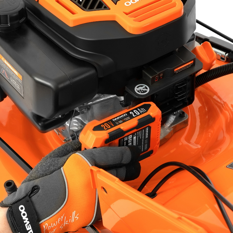 Газонокосилка бензиновая Daewoo DLM 5500SVE, 7 л.с., ширина скашивания 54 см в Туле
