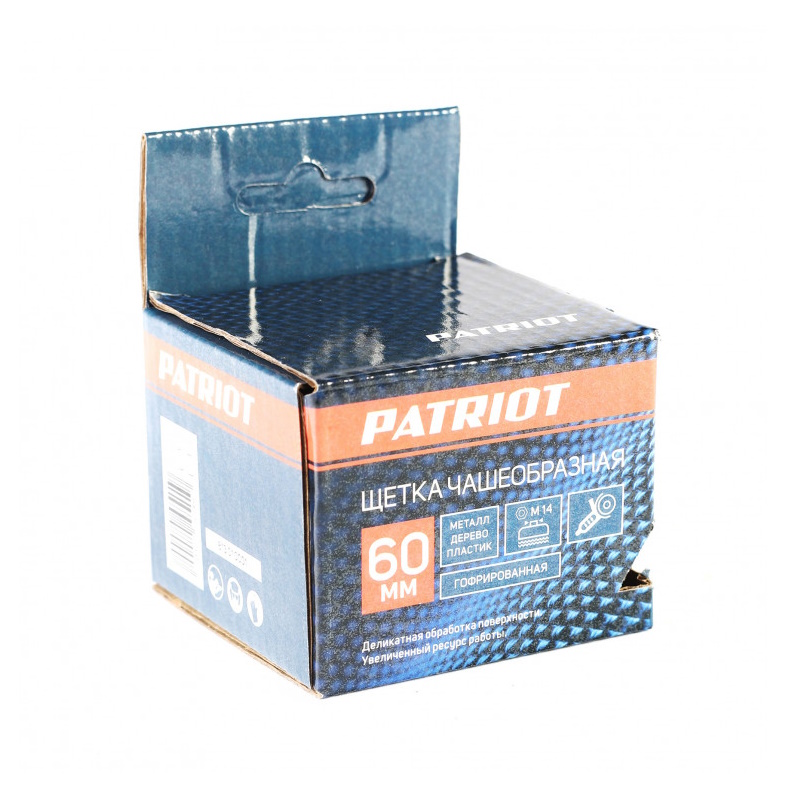 Щетка EDGE by PATRIOT 813010001, 60*М14, чашеобразная, гофрированная проволока в Туле