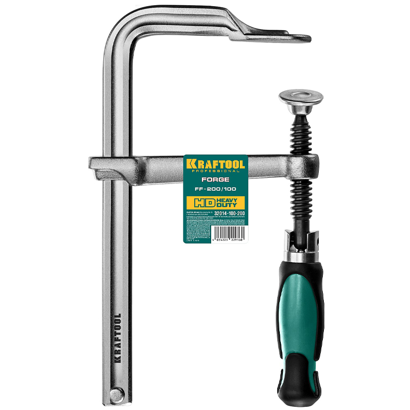 Цельнокованая струбцина Kraftool Forge FF-200/100, F 32014-100-200 (100 х 200 мм) в Ярославле