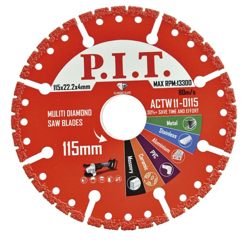 Диск алмазный сегментный по металлу P.I.T. ACTW11-0115, 115x22,2x2,2 мм в Туле