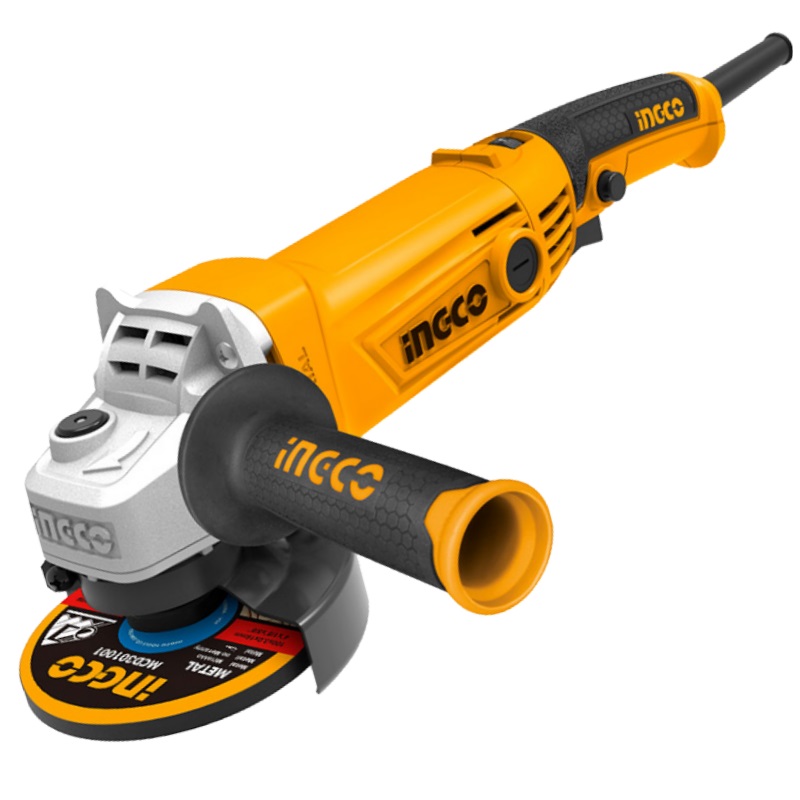 Угловая шлифмашина (болгарка) INGCO AG10108-5, 125 мм, 1010 Вт, регулировка оборотов в Туле