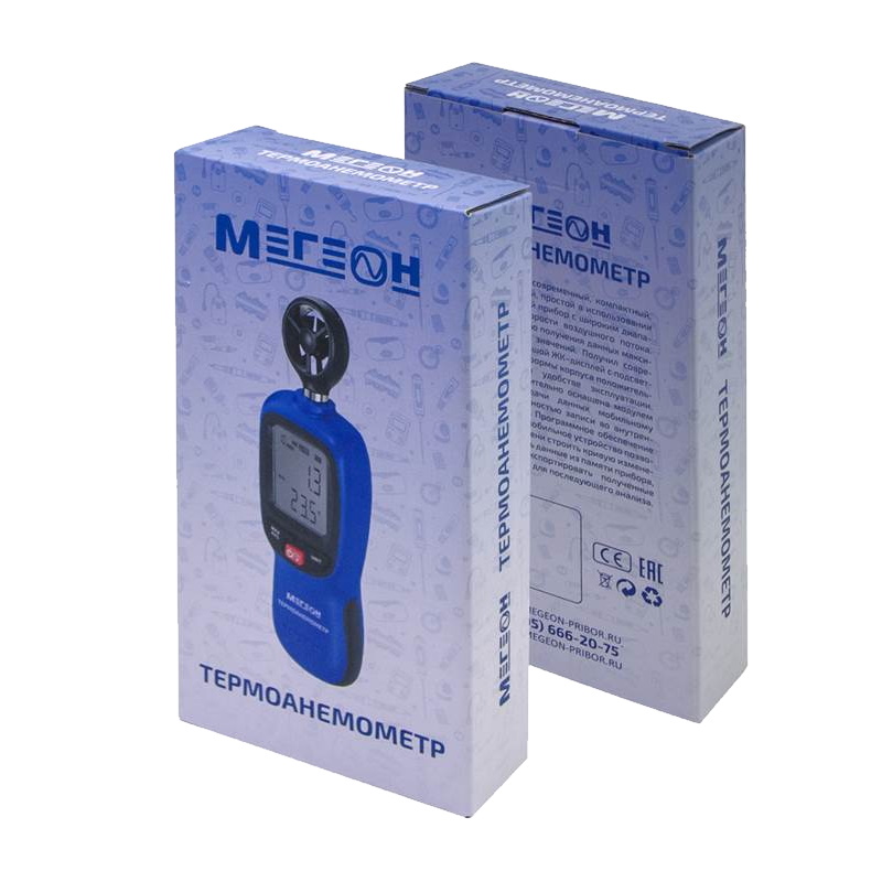 Термоанемометр с Bluetooth Мегеон 11012 к0000395920 во Владимире