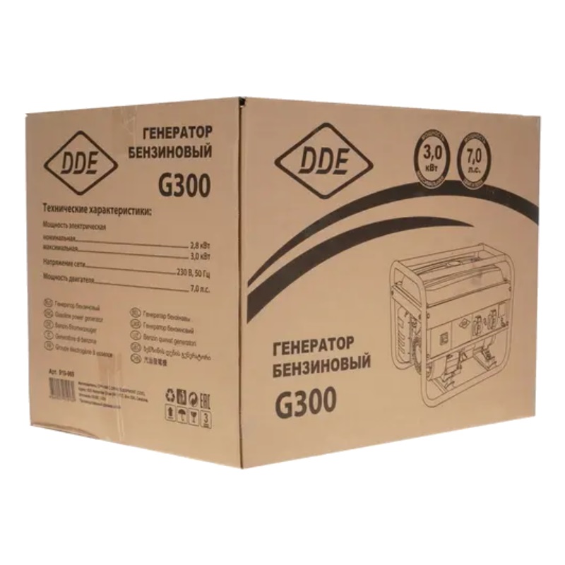 Бензиновый генератор DDE G300 в Череповце