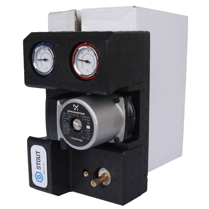 Насосная группа Stout SDG-0007-002002, с 3-х ходовым приводным смесителем, 3/4", с насосом Grundfos UPSO 15-65/130 в Иваново