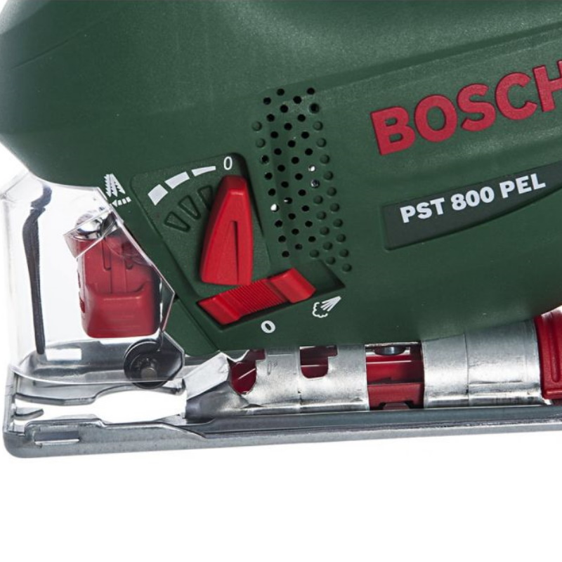 Лобзик для мебели Bosch PST 800 PEL 0.603.3A0.120 (530 Вт, мах толщина металла 5 мм, бесключевая замена оснастки) в Туле