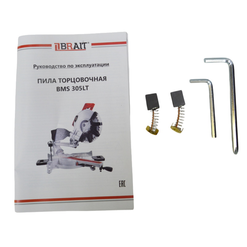 Пила торцовочная Brait BMS 305LT 21.01.298.063, 2300 Вт, 220В/50Гц, двигатель однофазный в Рыбинске