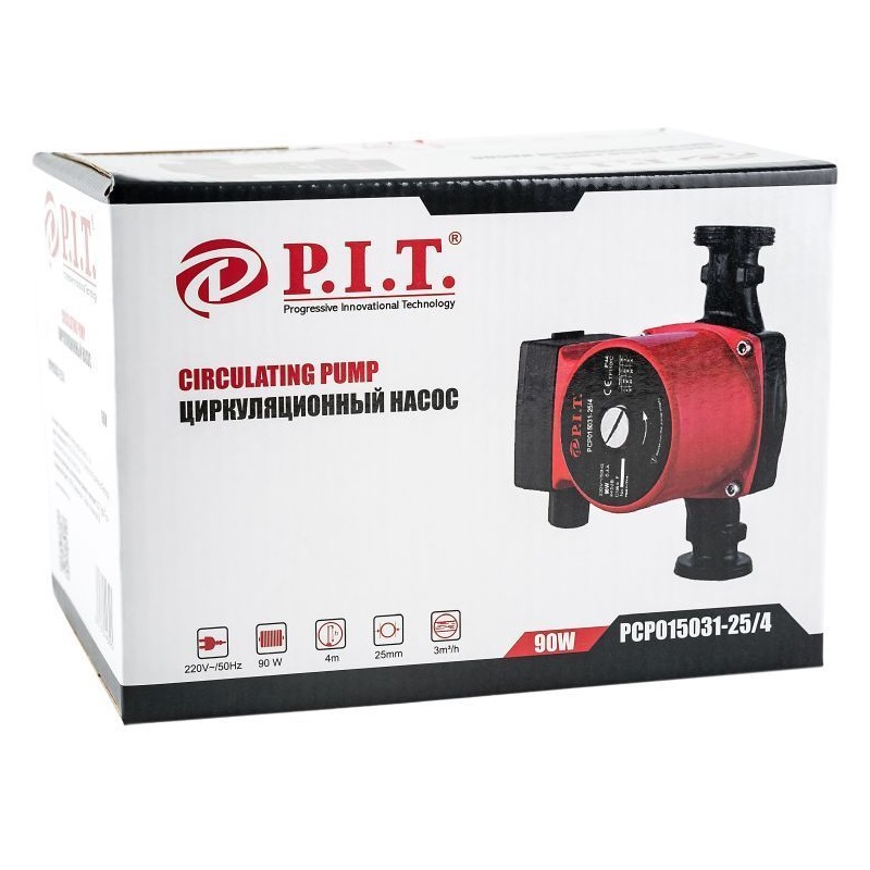 Циркуляционный насос повышения давления P.I.T. PCP015031-25/4 (вес 2.9 кг, напряжение 220В) в Муроме