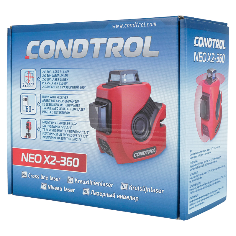 Лазерный уровень Condtrol NEO X2-360 1-2-128 (точность 0.3 мм/м) в Угличе