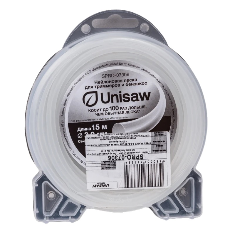 Леска триммерная Unisaw Professional Quality SPRO-07306, 3.0 мм, 15 м, круглая в Муроме