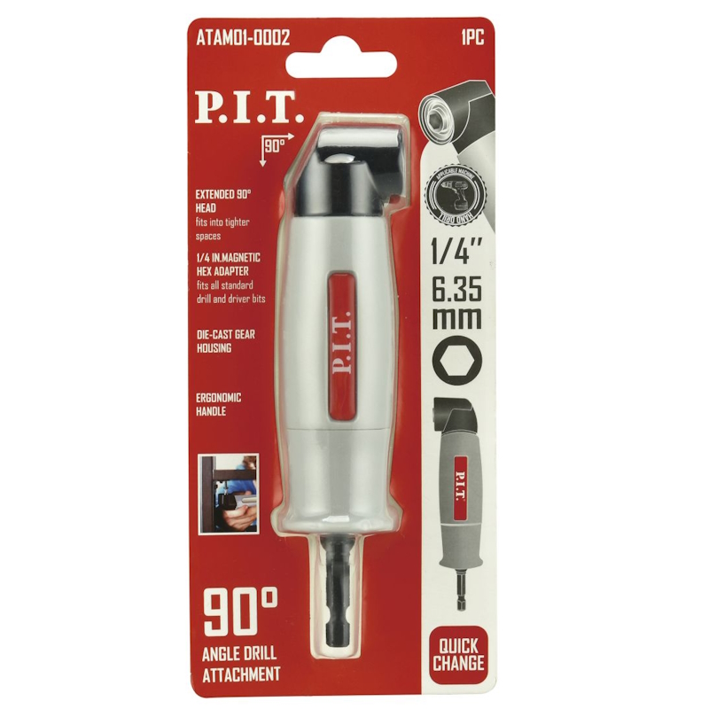 Адаптер угловой для бит P.I.T. ATAM01-0002, 1/4"-24 UNF