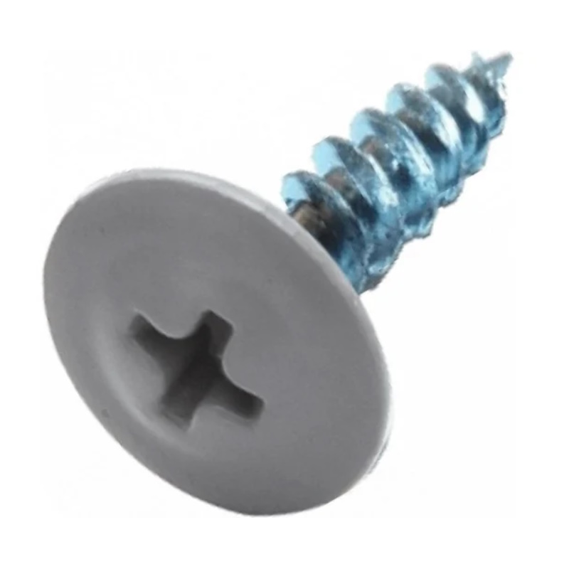 Саморез Starfix SMZ1-39631-50 42х16 мм с прессшайбой цинк острый RAL 7024 50 шт в зип-локе 100₽