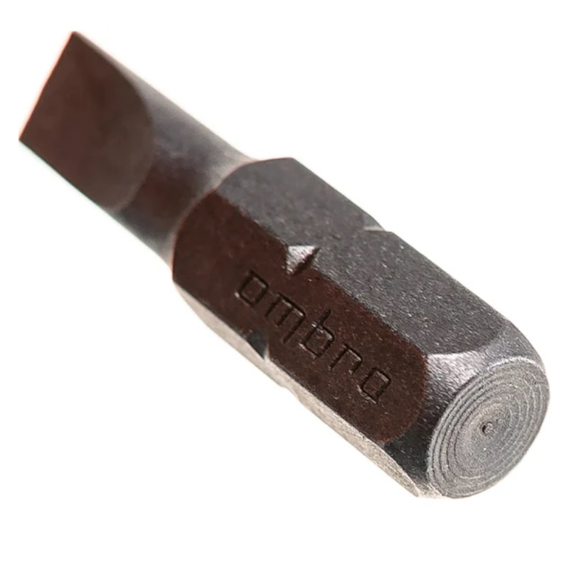 Вставка-бита Ombra 514550 055811, 1/4"DR шлицевая, SL5, 25 мм в Кинешме