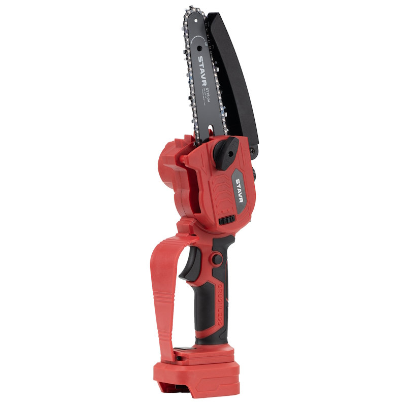 Пила цепная аккумуляторная Ставр SCS 18BL-15 18V UNI-M, BL 4610264003639, шина 15см (6”) (без акб и зу,набор оснастки)