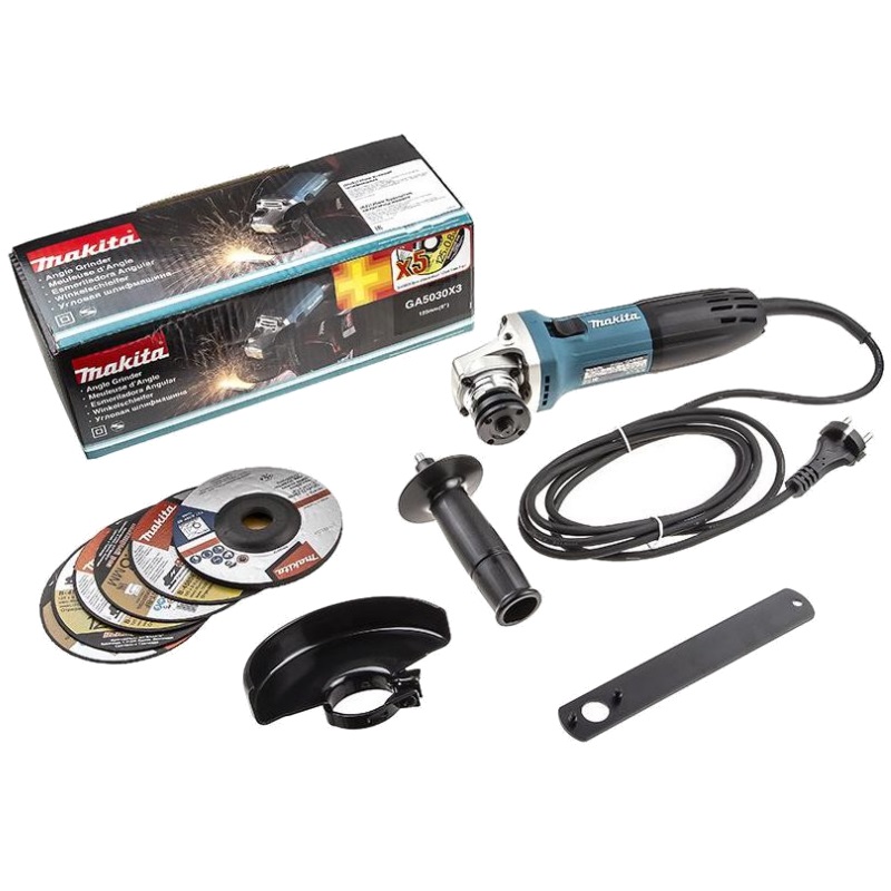 Угловая шлифмашина (болгарка) Makita GA5030X3, 125 мм, 720 Вт в Рыбинске