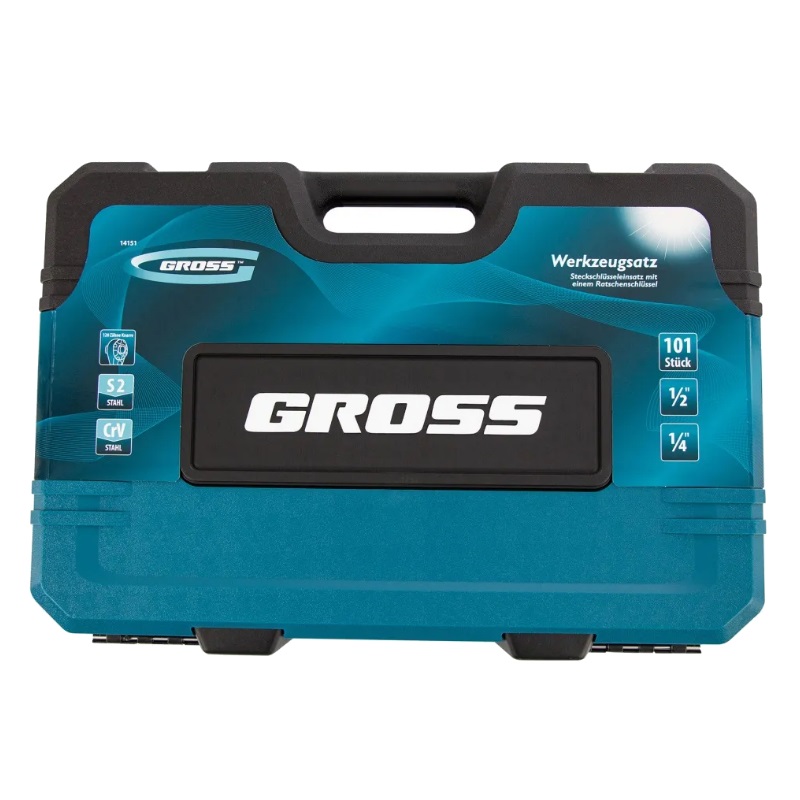 Набор инструментов Gross 14151 (1/4", 1/2", CrV, 120 зубьев, 101 предмет) в Туле