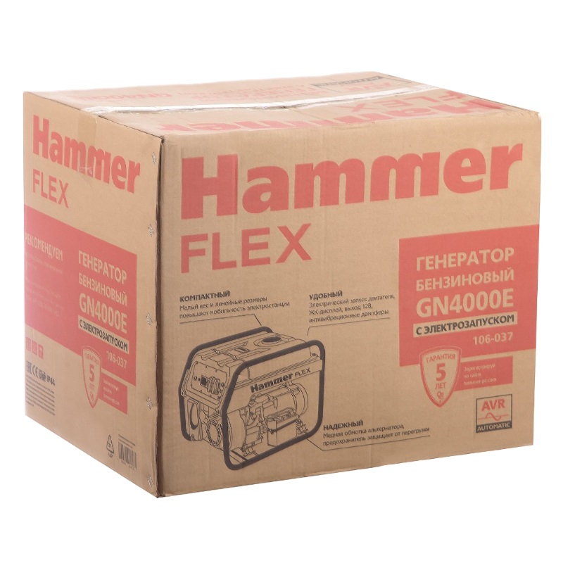 Бензиновый генератор Hammer Flex GN4000E в Кинешме