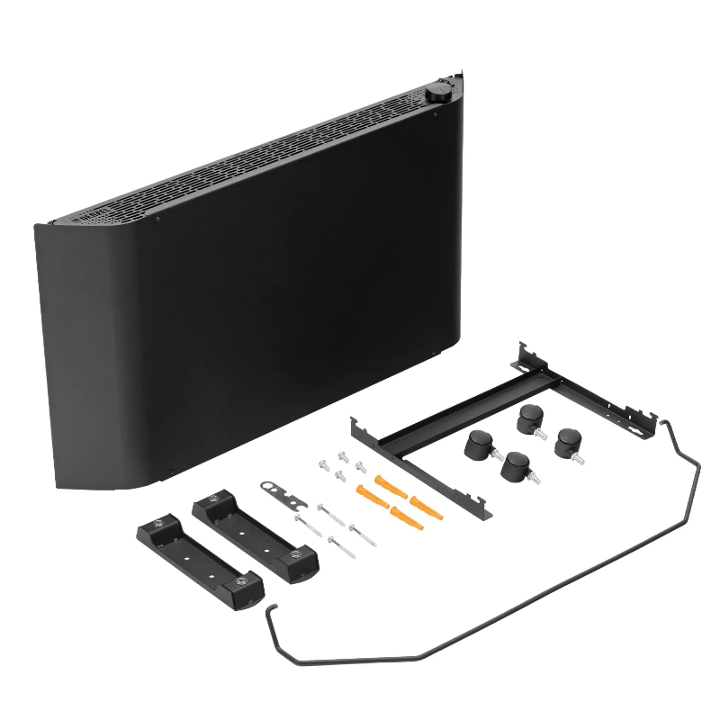 Конвектор электрический Denzel XCE-2000B 98129, 230 В, 2000 Вт, черный, сушилка, колеса, Х-элемент в Туле