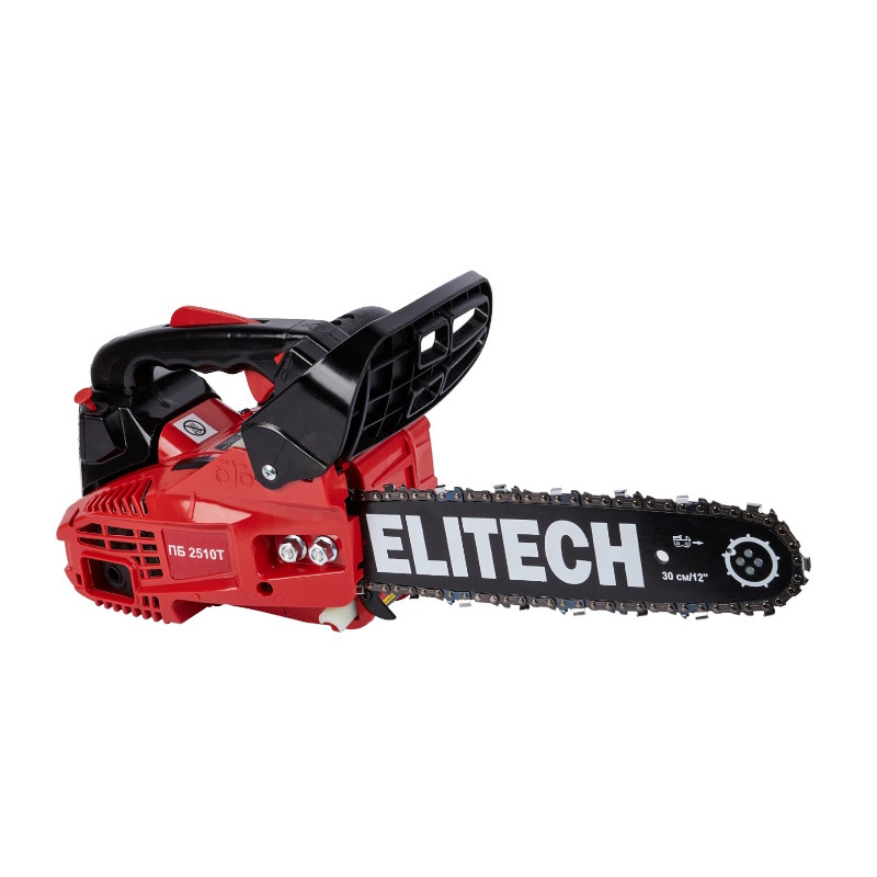 Бензопила Elitech ПБ 2510Т (E1611.009.00) 205451, 25.4 см3,0.75 кВт/1.0л.с ,шина 30 см,3200-12000 об/мин в Иваново