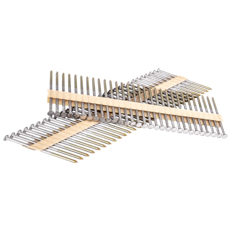 Гвозди реечные финишные FoxWeld AERO 6770 P0A GL с цинковым покрытием угол наклона 21 градус 28 x 80 мм 150 шт 290₽