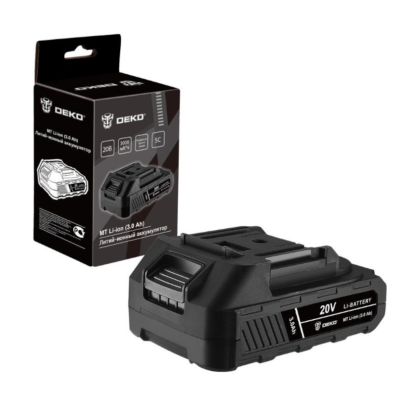 Аккумулятор Deko  MT Li-ion 084-1069, 20В, 3.0Ач, разъём UNV
