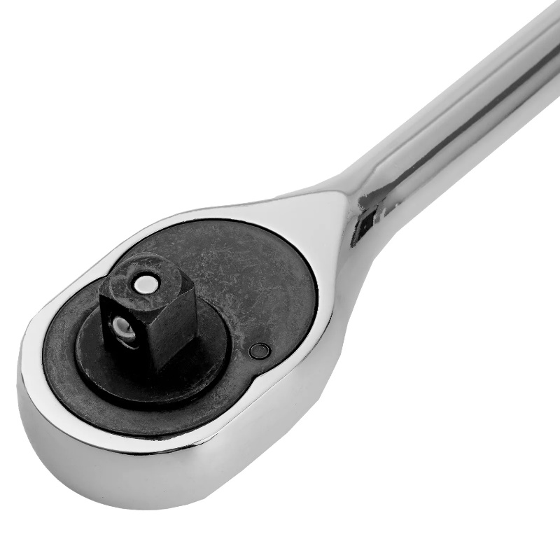 Ключ-трещотка Сибртех 14004, 1/2", 45 зубьев, с быстрым сбросом, CrV, хром  в Иваново