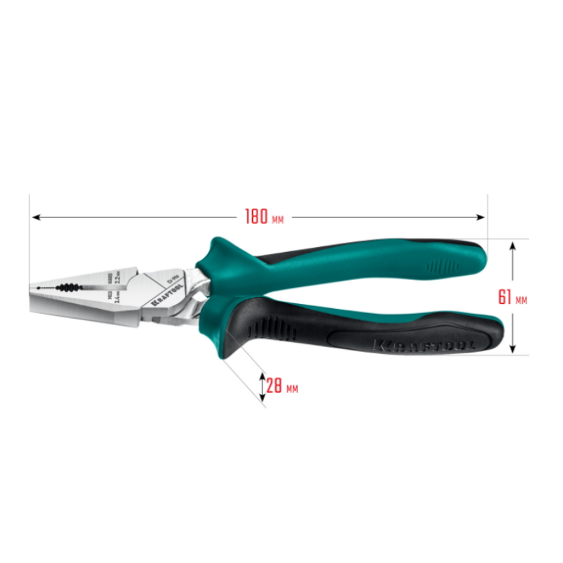 Плоскогубцы Kraftool Kraft-Max 22011-1-18 комбинированные, Cr-Mo в Иваново
