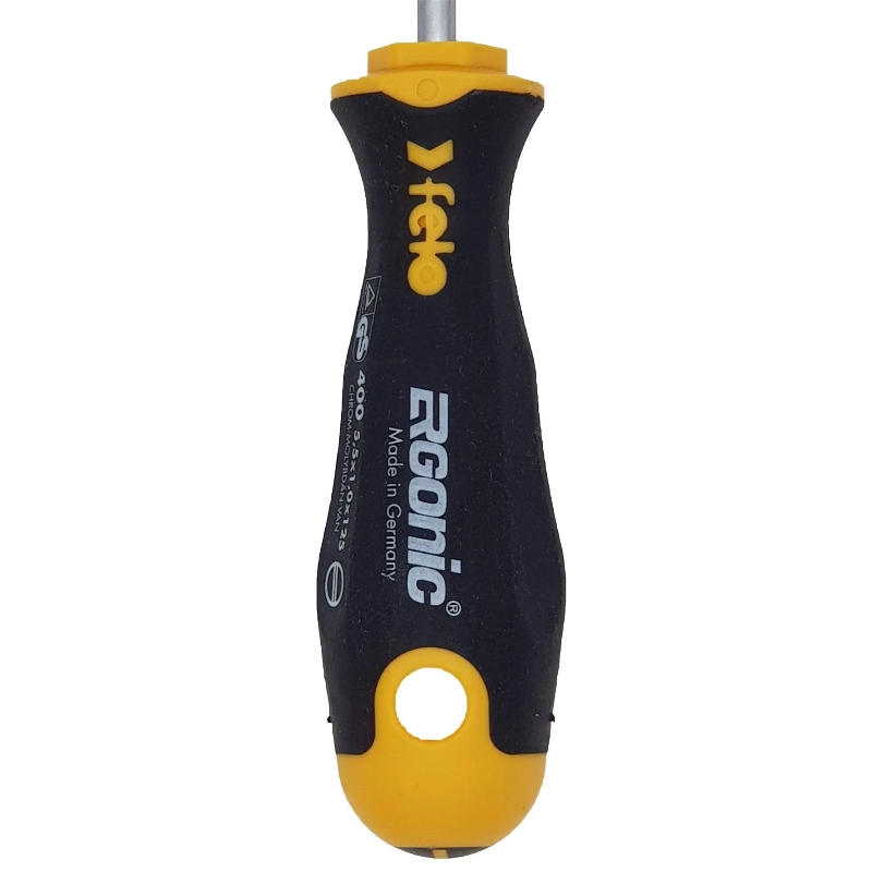 Отвертка Felo Ergonic 40055410, плоская шлицевая 5,5X1,0X125 (Германия) в Муроме