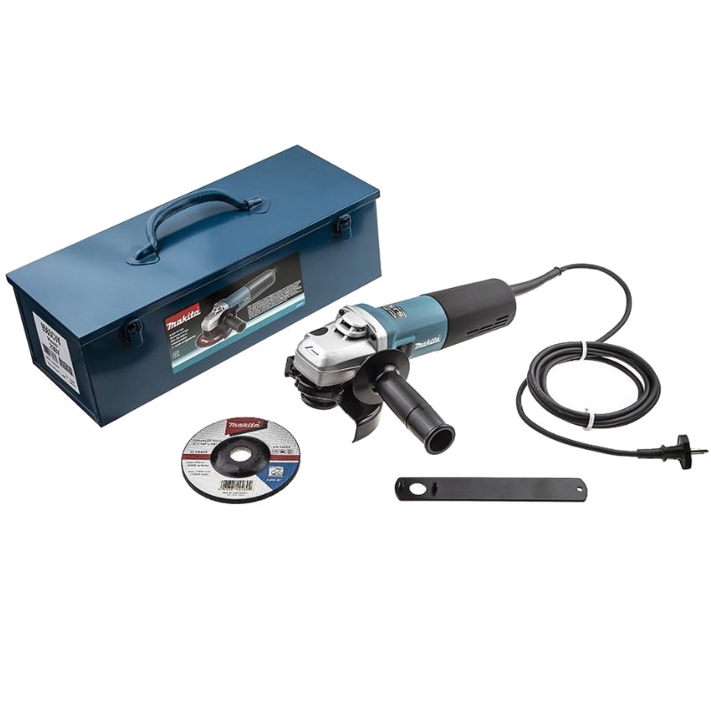 Угловая шлифмашина (болгарка) Makita 9565CVK, 125 мм, 1400 Вт, плавный пуск, регулировка оборотов, в кейсе во Владимире