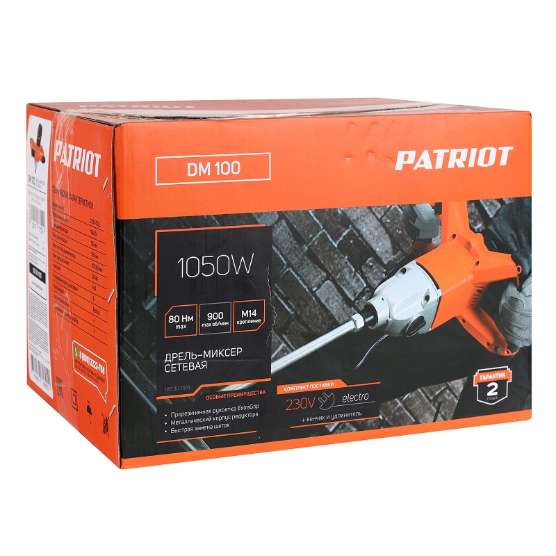 Дрель-миксер электрическая Patriot DM 100 120301100 в Муроме