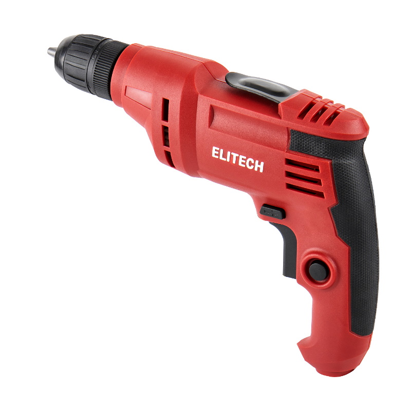 Дрель Elitech Д 0410РЭ (E2201.027.00) 204495, 400 Вт, БЗП-10мм, 0-2900об/мин, 1.2кг, кор,клипса в Переславле