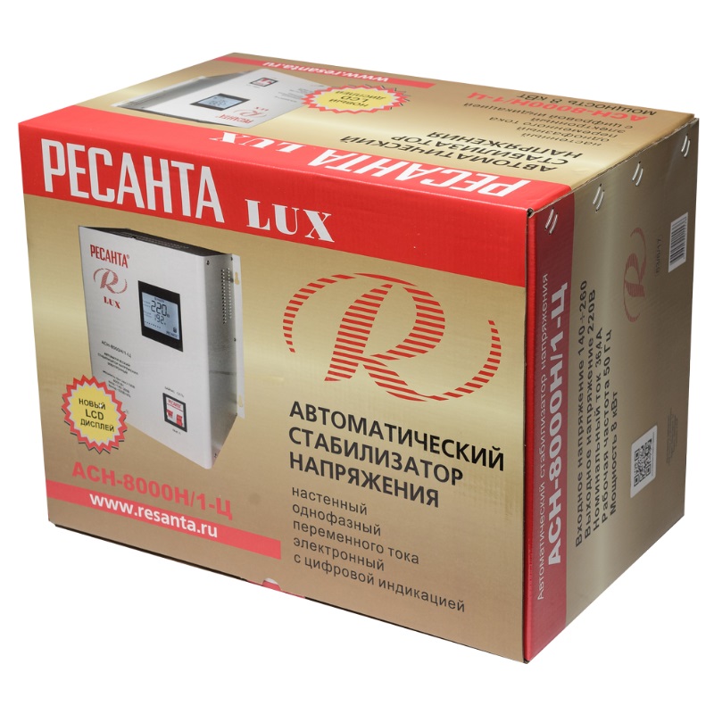 Стабилизатор напряжения Ресанта ACH-8000Н/1-Ц LUX 63/6/17 в Ярославле
