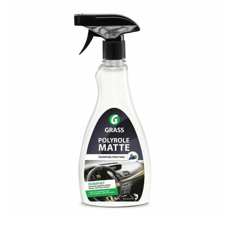 Полироль-очиститель пластика Grass Polyrole Matte 120115 (виноград, 0,5 л) в Иваново