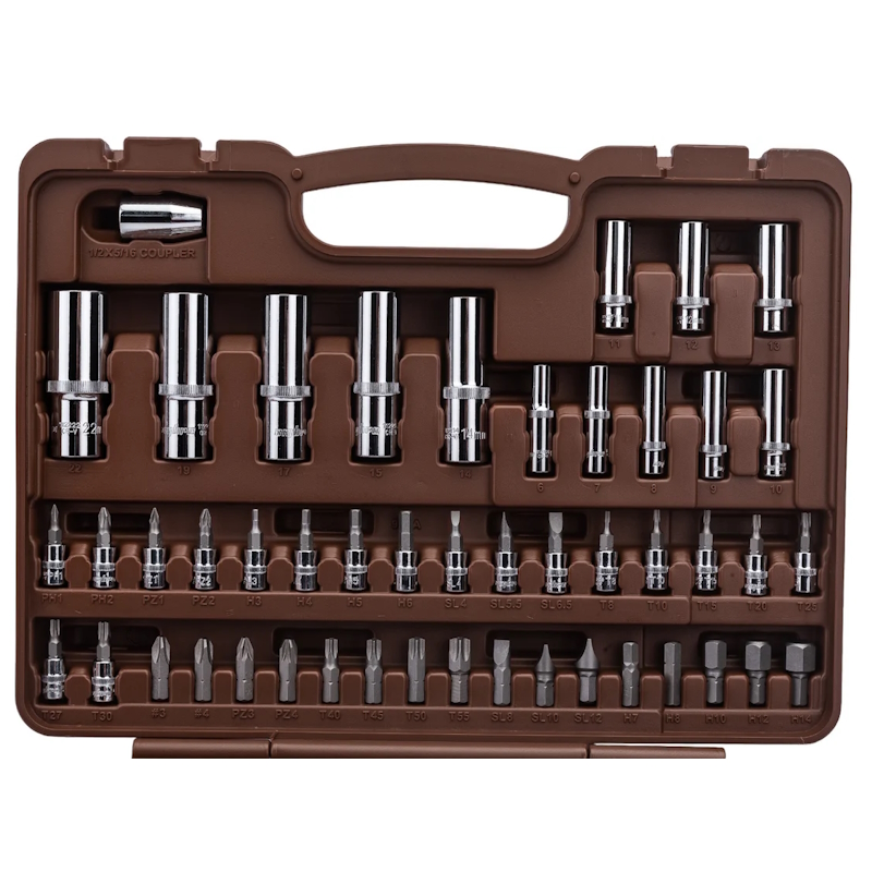 Набор инструментов для автомобиля Ombra OMT94S12 с 12-гр. головками 1/2"DR и 1/4"DR, 94 предмета