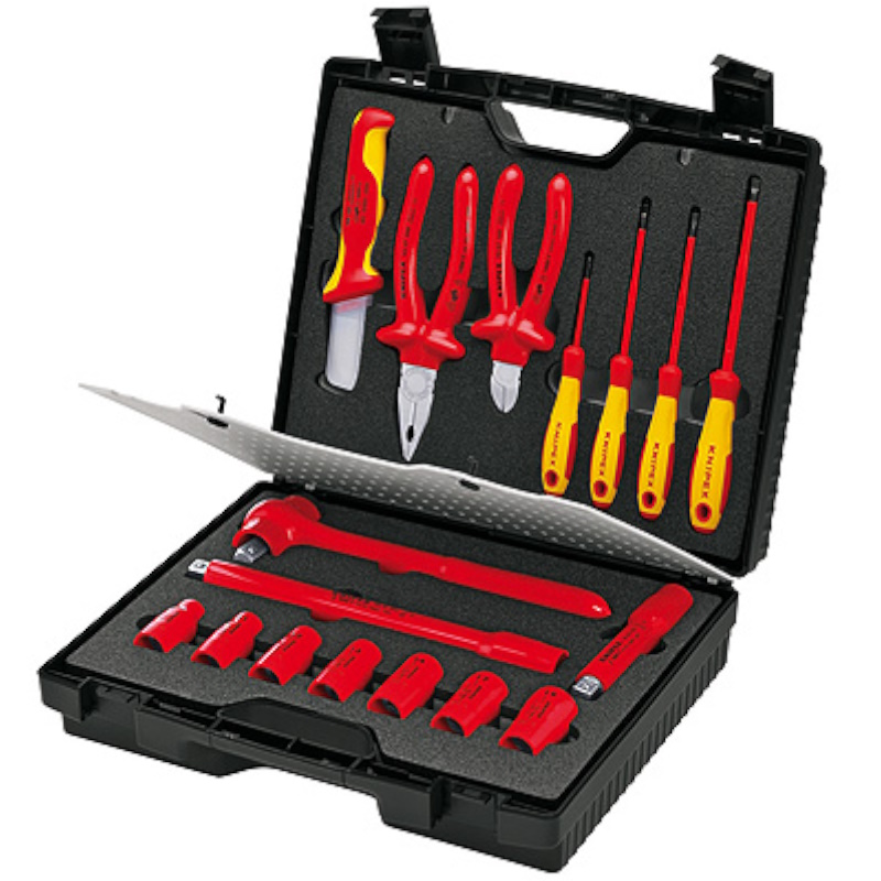 Чемодан инструментальный компактный Knipex KN-989911, VDE, 17 предметов в Муроме