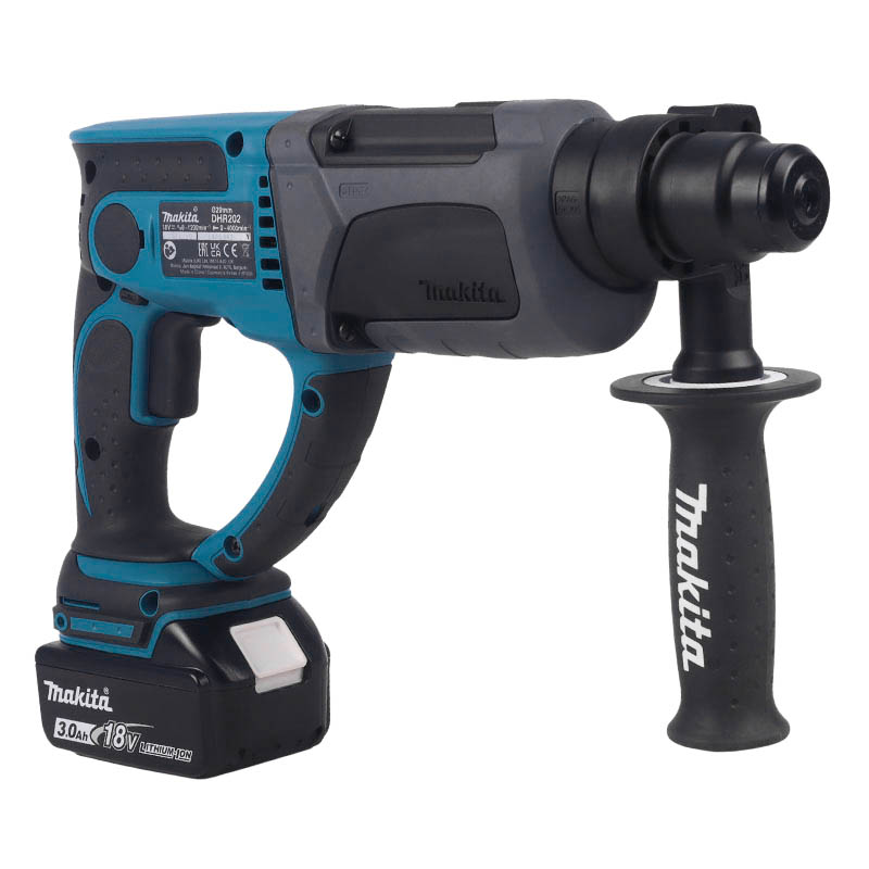 Аккумуляторный перфоратор Makita DHR202RF (патрон SDS-Plus, Ø 20 мм, 3 режима)