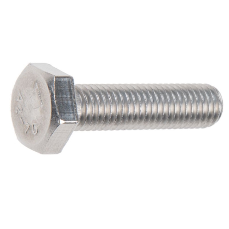 Болт Starfix SM-104815-100, М6х50, шестигранный, нержавеющая сталь А2, DIN 933, 100 шт в упаковке в Муроме