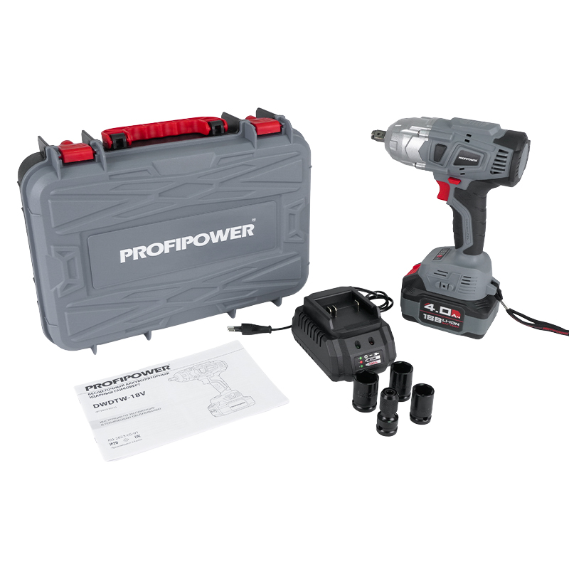 Аккумуляторный гайковерт ProfiPower DWDTW-18V E0105 (напряжение 18 в, оснастка) в Угличе