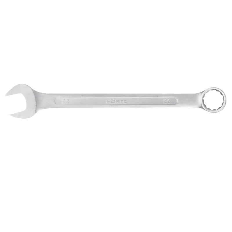 Ключ гаечный комбинированный Hortz 103518, 22х22, хромирование