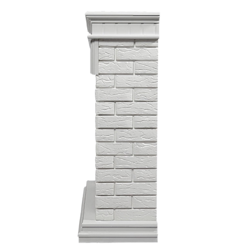 Портал Firelight Bricks 30 НС-1277348, камень белый, белая эмаль
