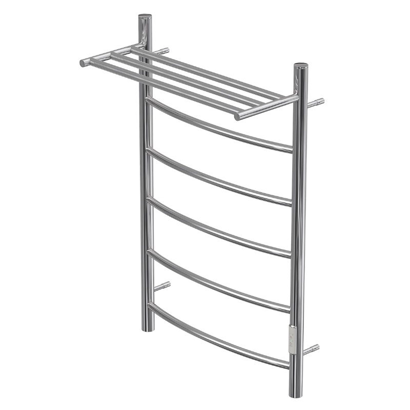Полотенцесушитель электрический Point Афина PN04858P П5 (800х500, с полкой, хром) в Твери