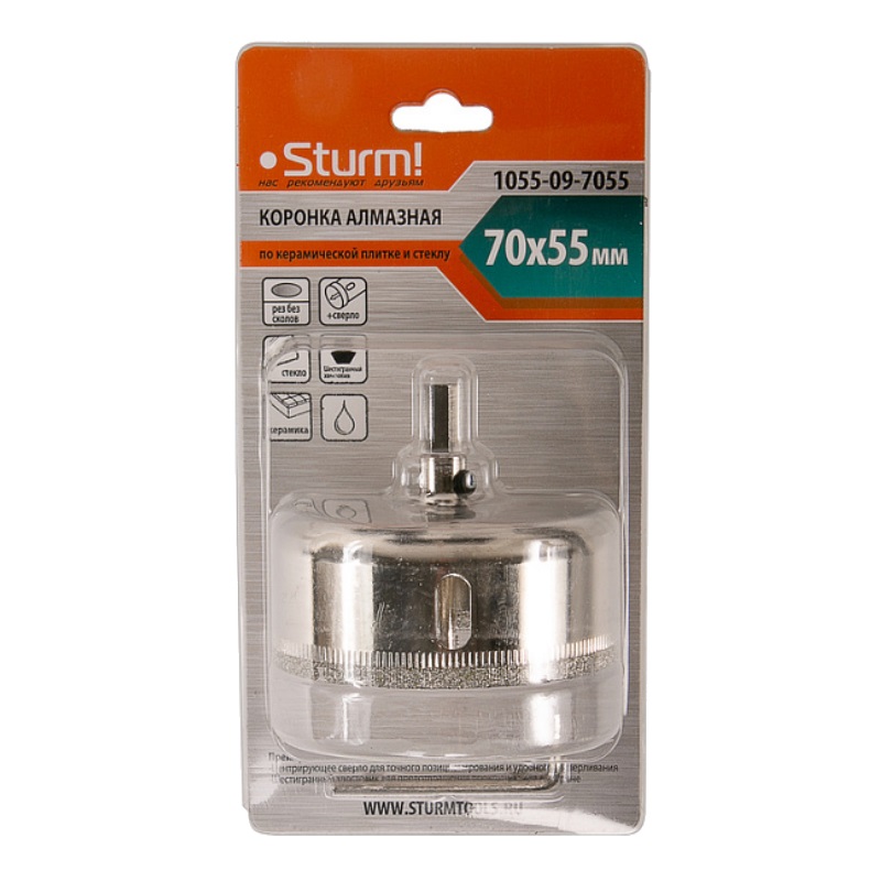 Коронка алмазная Sturm 1055-09-7055 в Коврове