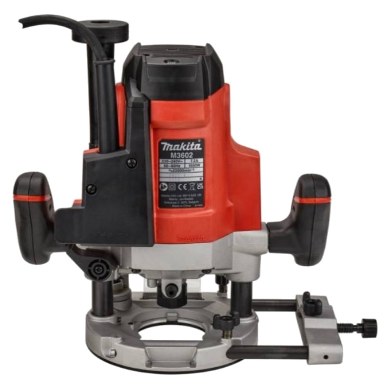 Фрезер Makita M3602 (1650 Вт, ход 60 мм, цанга 12 мм, плавный пуск, антирестарт, комплект цанг) в Угличе