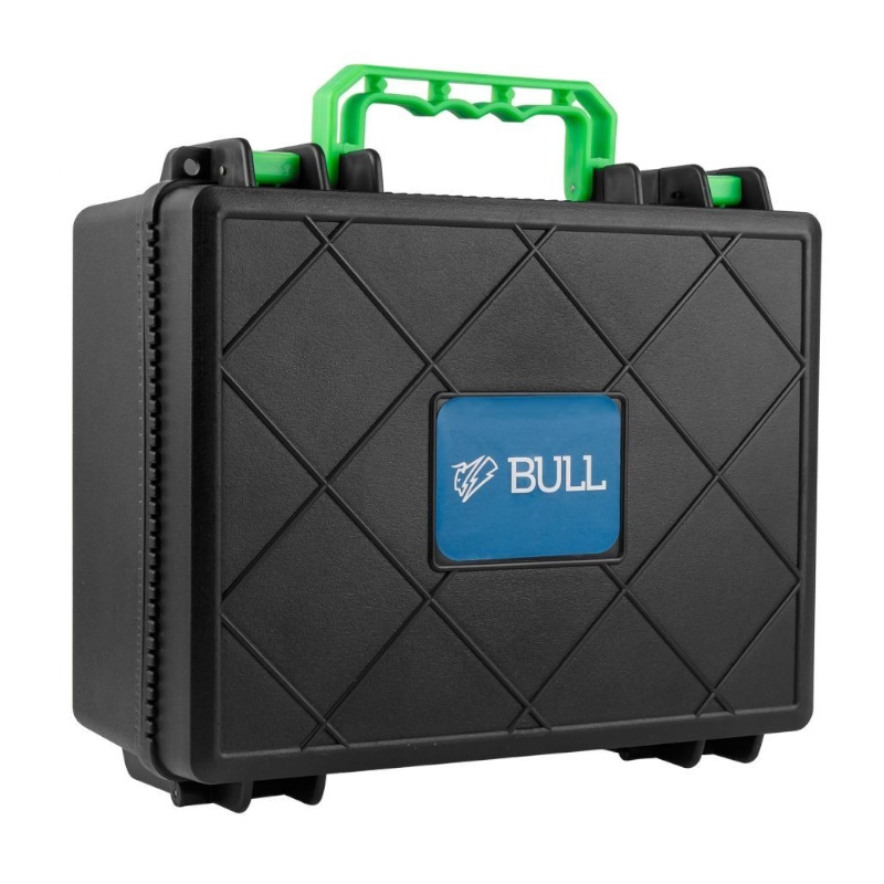 Нивелир лазерный Bull ll 3404 0323146, в чем. + аксессуары, 4х360°, до 60 м, +/- 0.3 мм/м, зеленый в Угличе